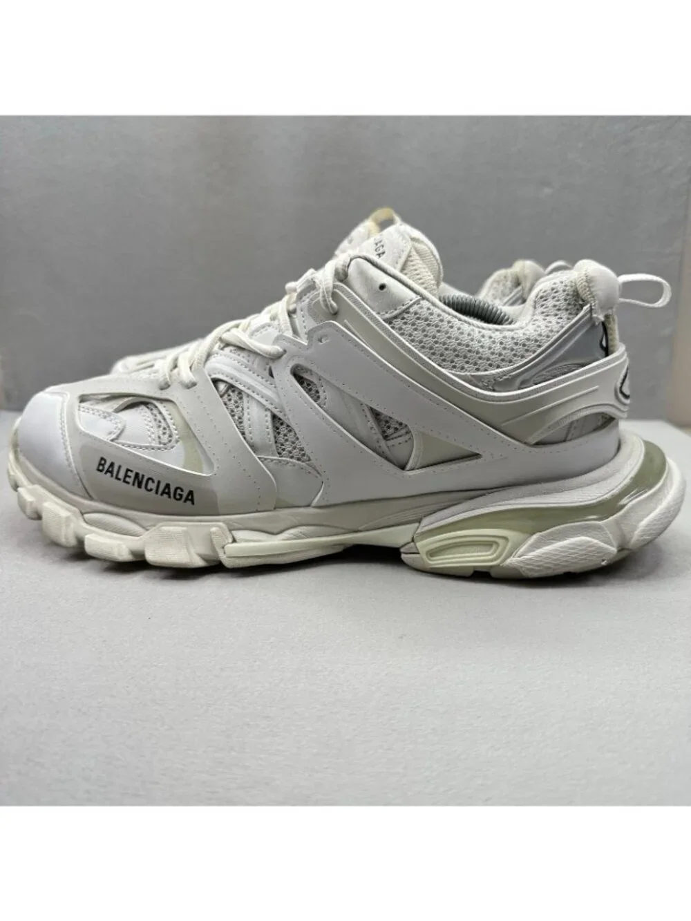 Balenciaga Track Mens Size 11 (EU 44) Shoes White Athletic Lace-Up Sneakers - Picture 3 of 9